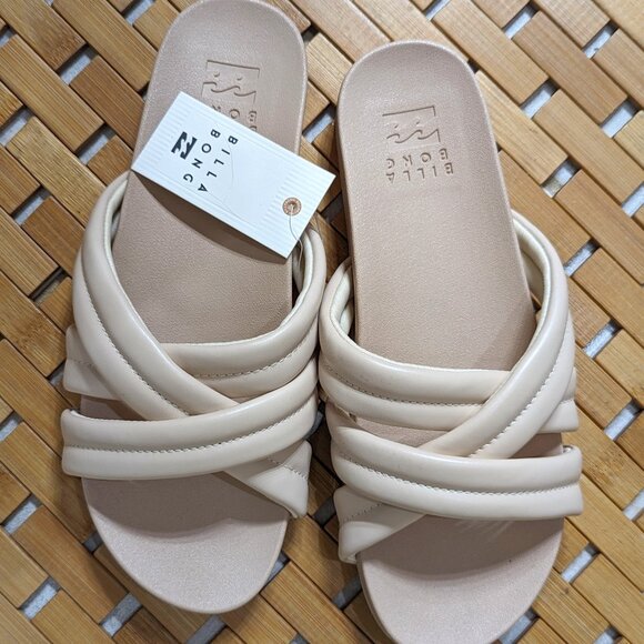 Billabong Shoes - Billabong Serena Slider Sandals in Tan NWT Size 10